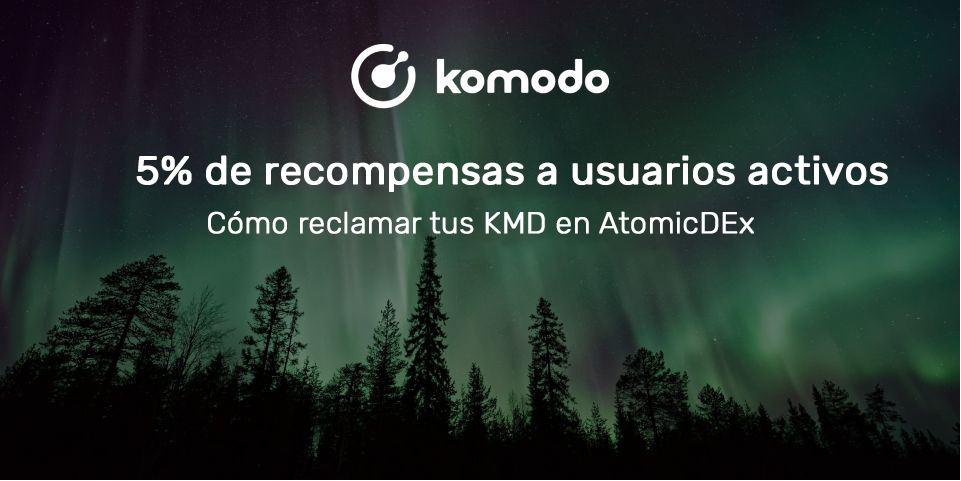 ¿Cómo reclamar tus KMD en AtomicDex? | 5% de recompensas.