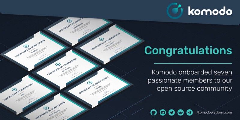 Nuevo hecho comunitario: Completado el programa de pasantías de Komodo