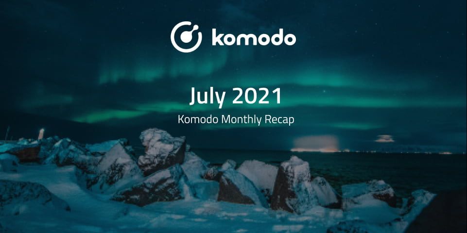 코모도 월간 보고서 - 2021 년 7 월